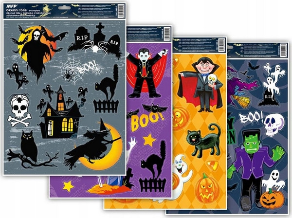 Naklejka  Halloween brokat HA001 30X42 cm 1041940 MFP